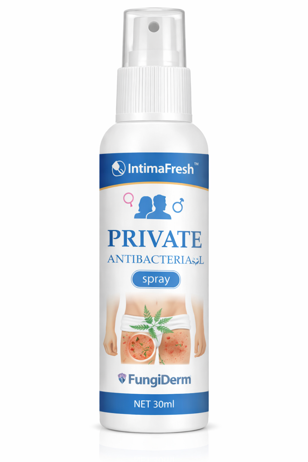 IntimaFresh™ Antibacteriële spray | Elimineert jeuk en nare geur in de intieme zone binnen 48 uur!