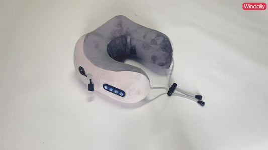 Elektrische Nek Massager Met Warmte Trillingen 3D Kneden Shiatsu Massage U-vormig Kussen Voor Schouder Cervicale Pijnbestrijding Vermoeidheid